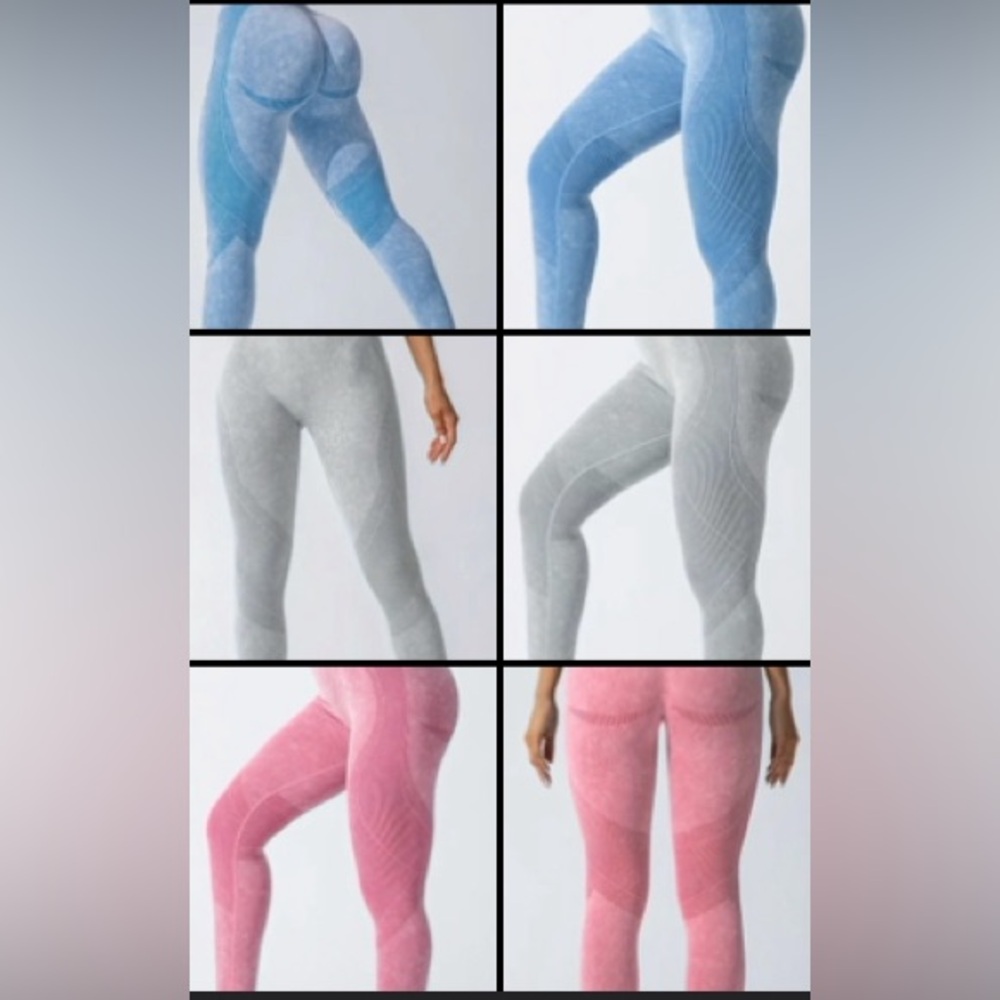 3-Booty Lifting, Tummy Control Women's Leggings - 3 pairs